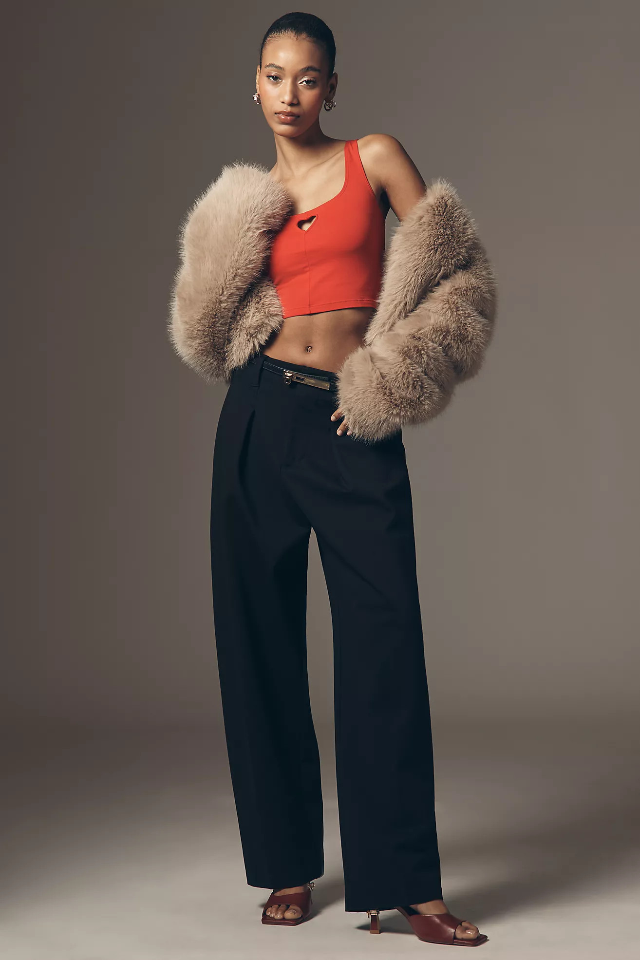 LyreBird Heart Cutout Crop Top | Anthropologie (US)