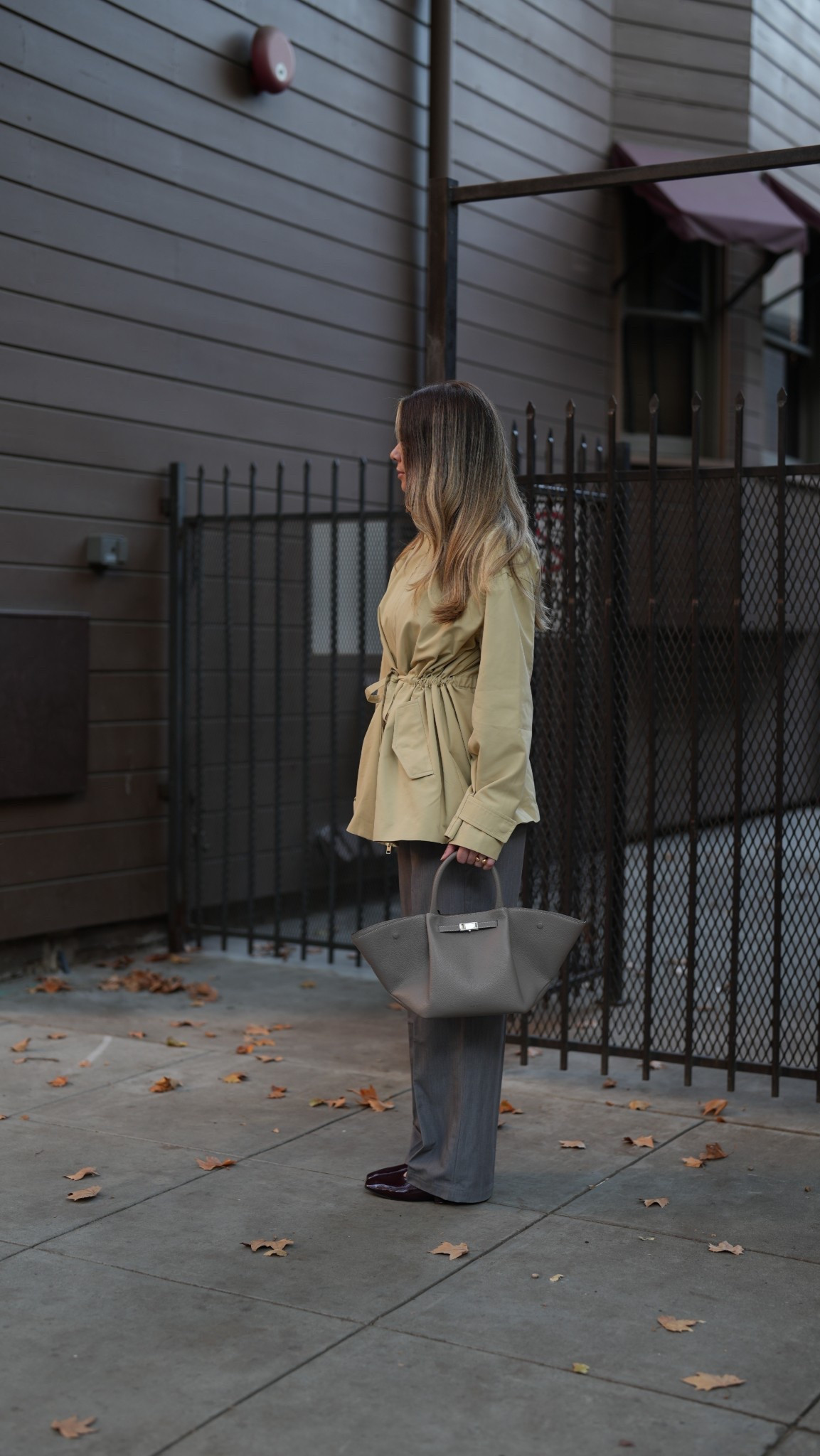 
#ad This khaki @lacademie jacket feels like autumn in a hug . 🩶🫒 @revolve 

Bag @demellier

#LTKHoliday #LTKStyleTip #LTKCyberWeek