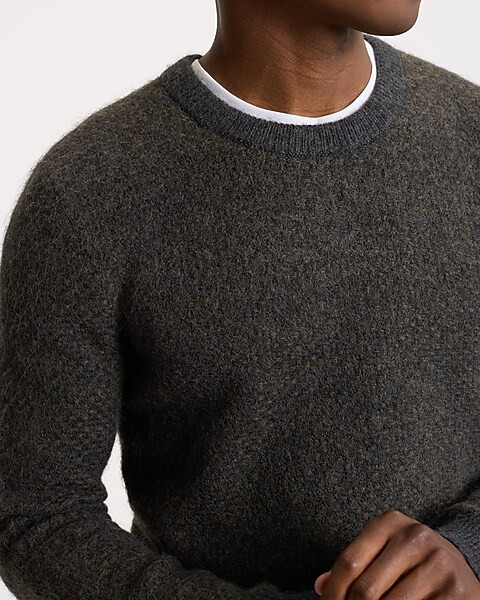 Brushed Crew Neck Sweater | Express