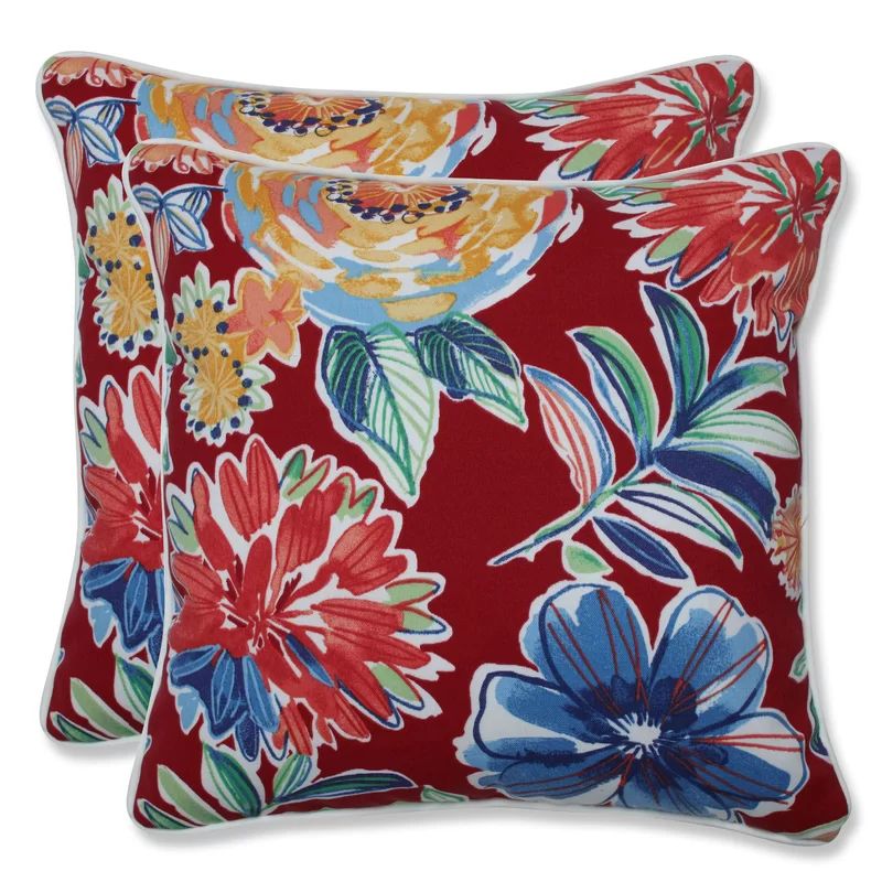 Sisler Indoor/Outdoor Floral Throw Pillow | Wayfair Professional