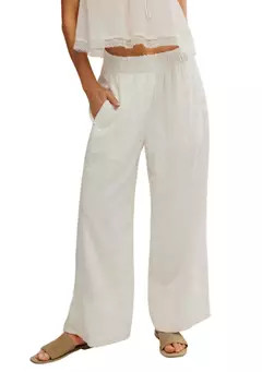 Free People Day's End Linen Pull-On Pants | Belk