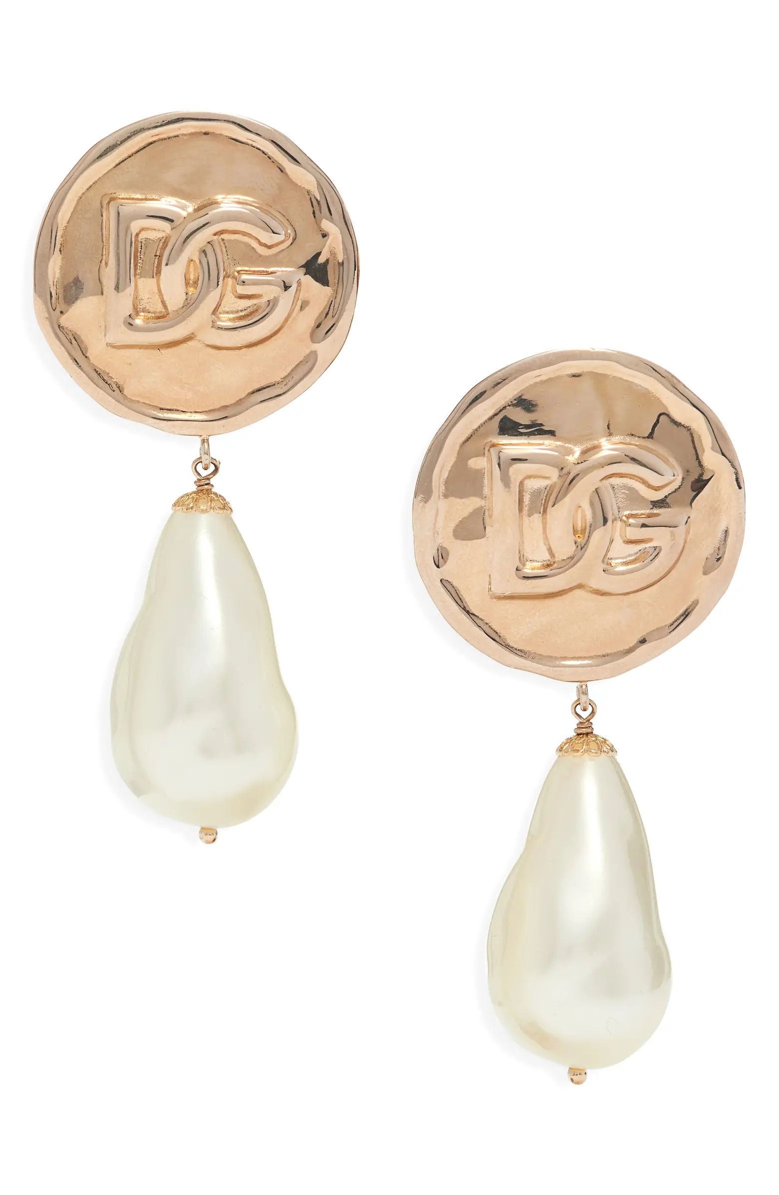Dolce&Gabbana Sfilata Imitation Pearl Drop Earrings | Nordstrom | Nordstrom