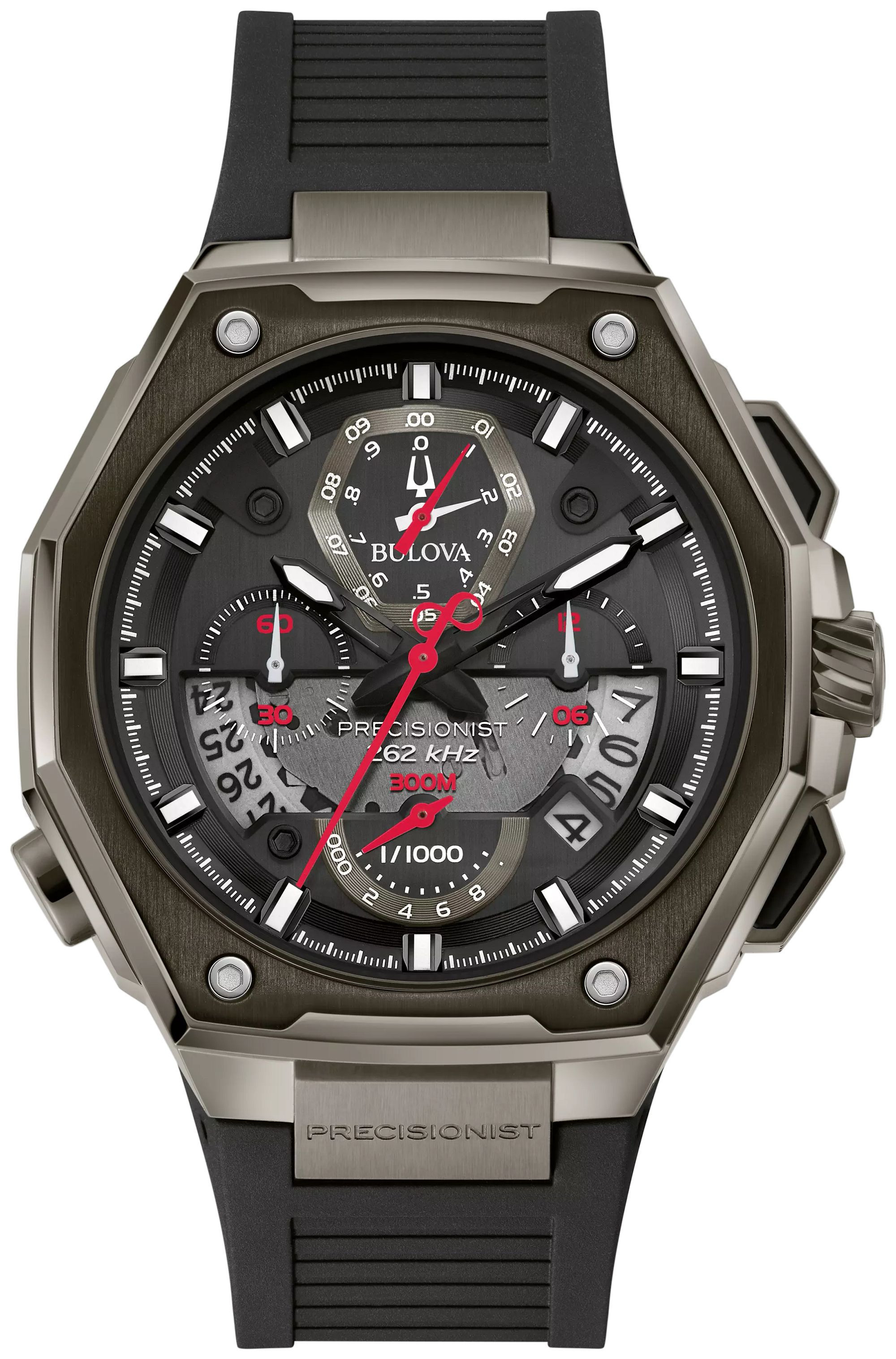 Bulova Series X EPDM Rubber Strap Luxury Men's Watch - 98B358 Gifts for Him | Bulova