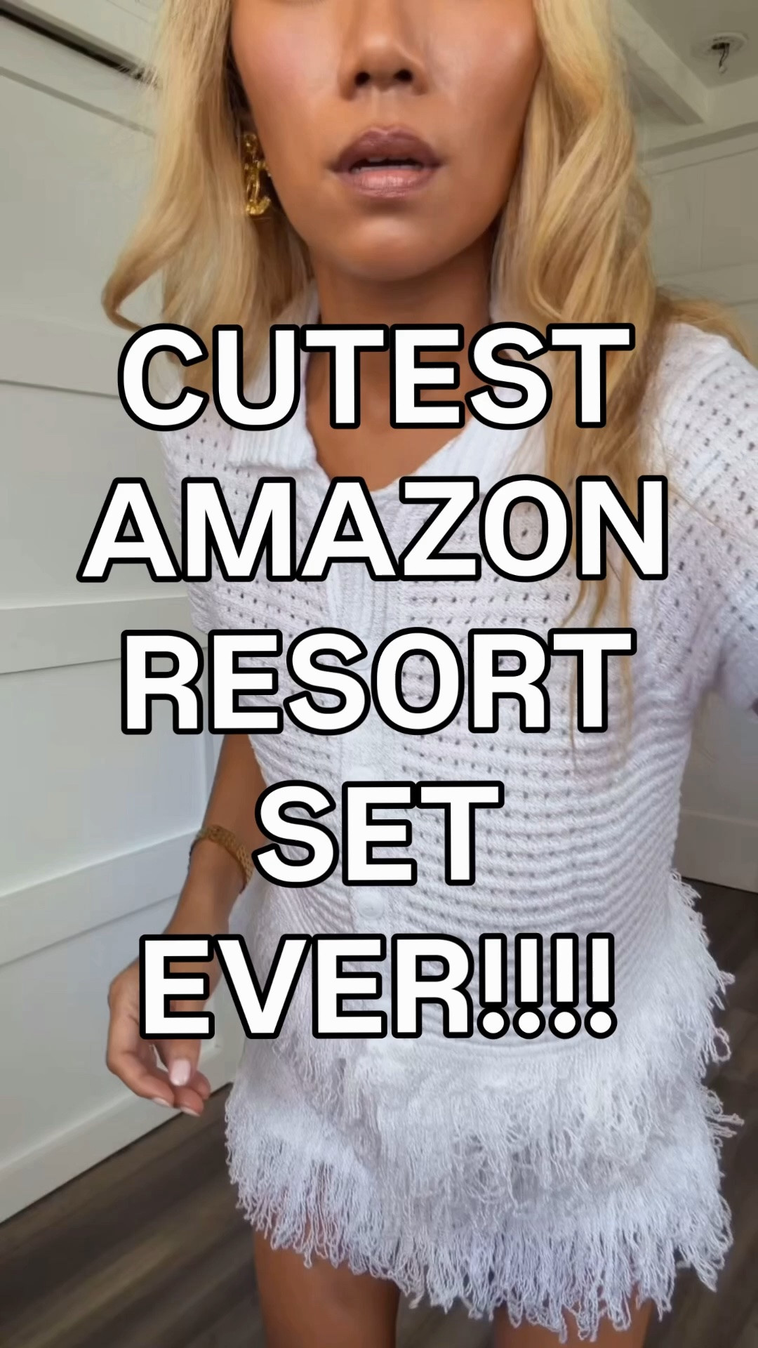 The chicest resort set that I’ve ever bought on Amazon. Wearing a small. The chicest!