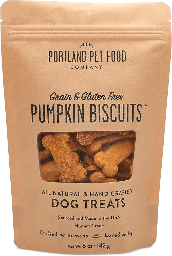Crafted by Humans Loved by Dogs Portland Pet Food Company Grain-Free & Gluten-Free Biscuit Dog Tr... | Amazon (US)