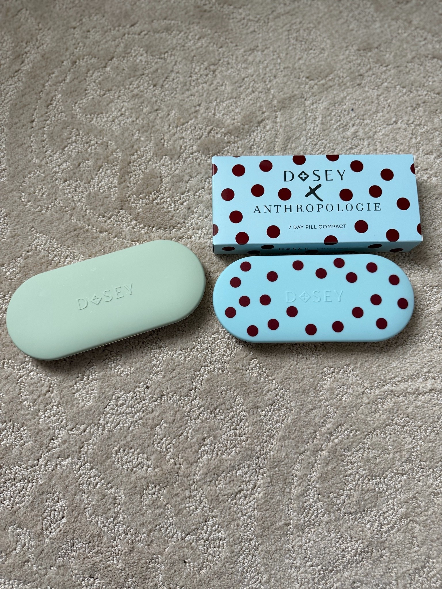 Obsessed with my new Dosey pill case! 💊💕 Finally a medication organizer that’s functional and cute. I grabbed one for my morning meds and one for my nighttime routine, and they fit perfectly in my purse, travel bag, or carry-on. The Anthropologie collaboration is absolutely adorable! 🎀

#LTKOver40 #LTKselfcare #LTKBeauty