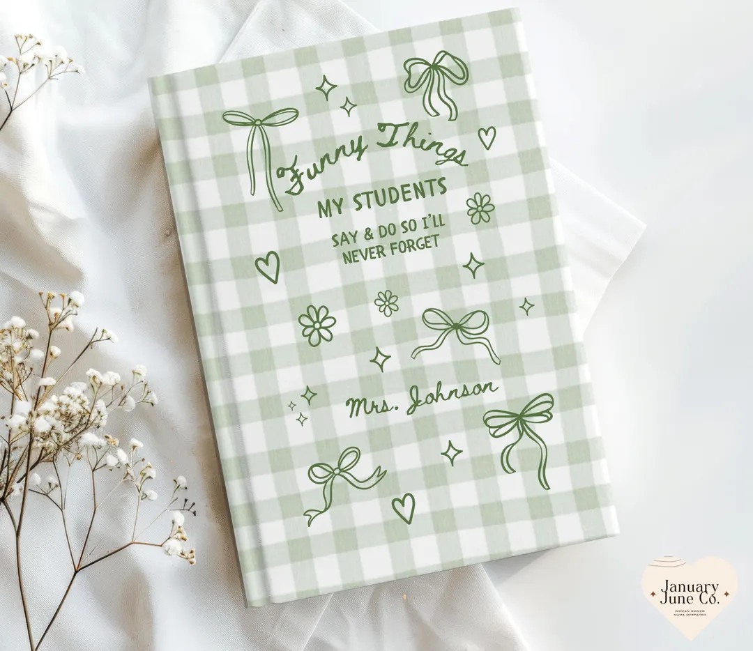 Teacher Journal Personalized Teacher Gift Custom Teacher Gift Funny Things My Students Said Noteb... | Etsy (US)