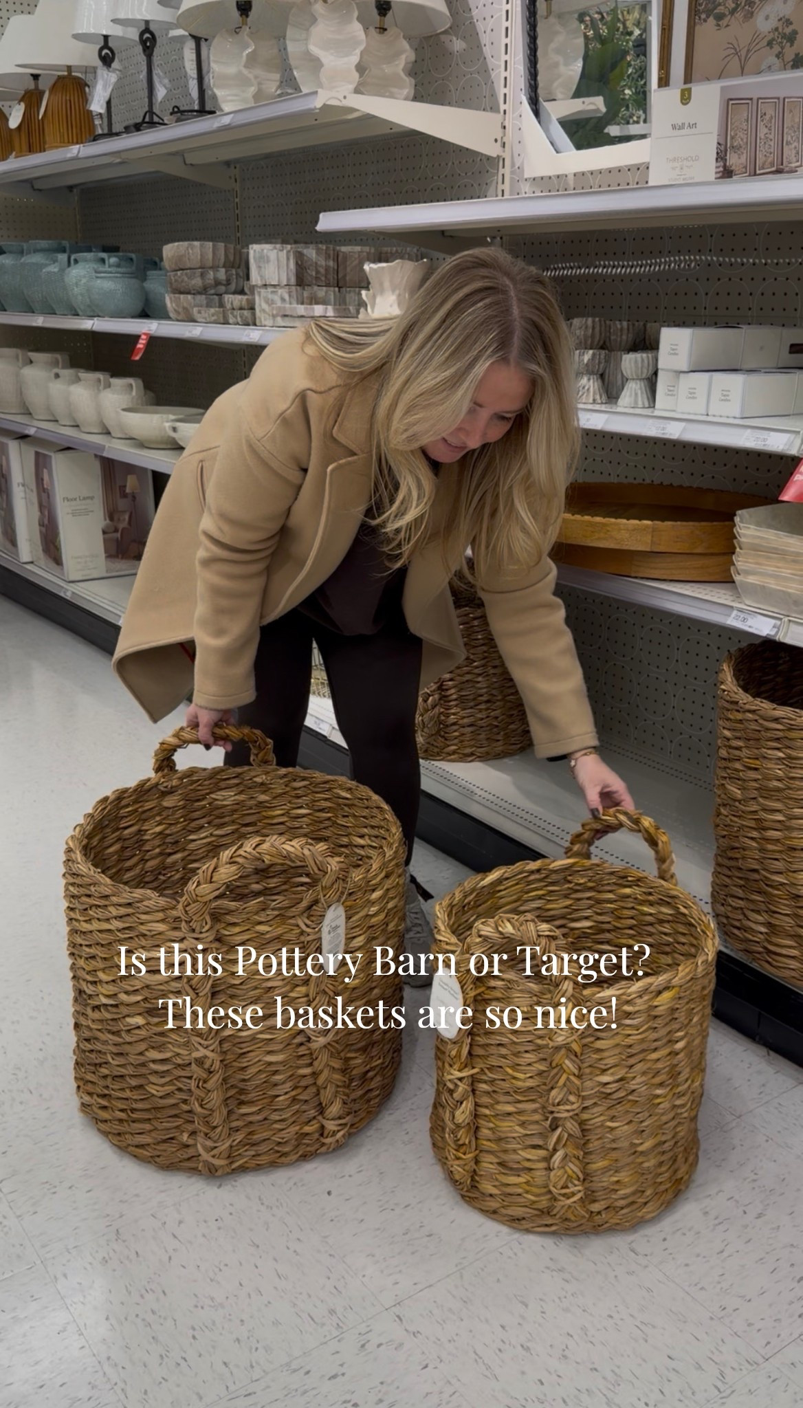 These baskets look like they should be at Pottery Barn, but they are at Target! 

Target, home, baskets, Target home decor, Studio McGee, spring home, Target spring home, basket, 

#LTKFindsUnder100 #LTKHome #LTKSeasonal