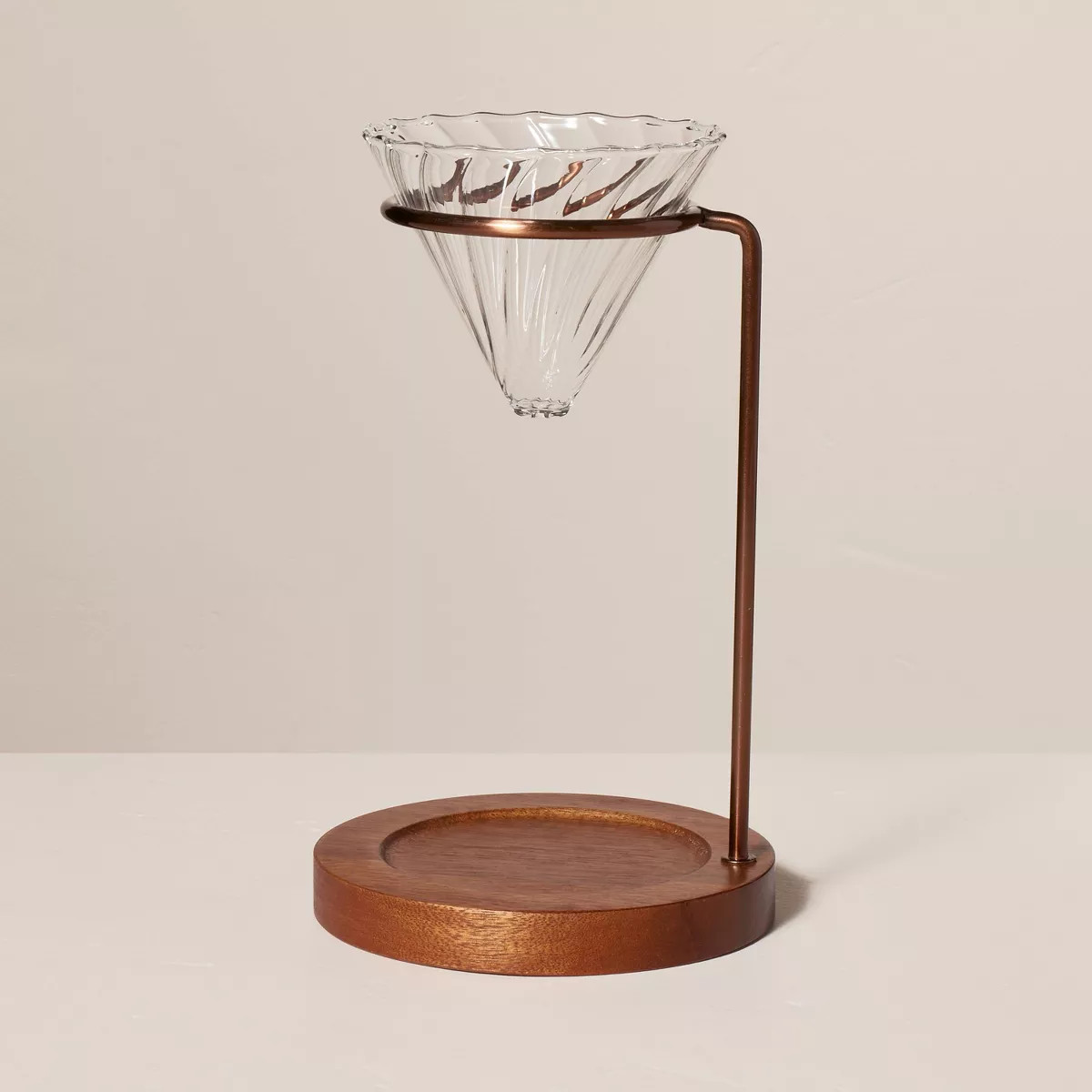 13oz Pour Over Coffee Maker Clear/Brown/Copper - Hearth & Hand™ with Magnolia | Target