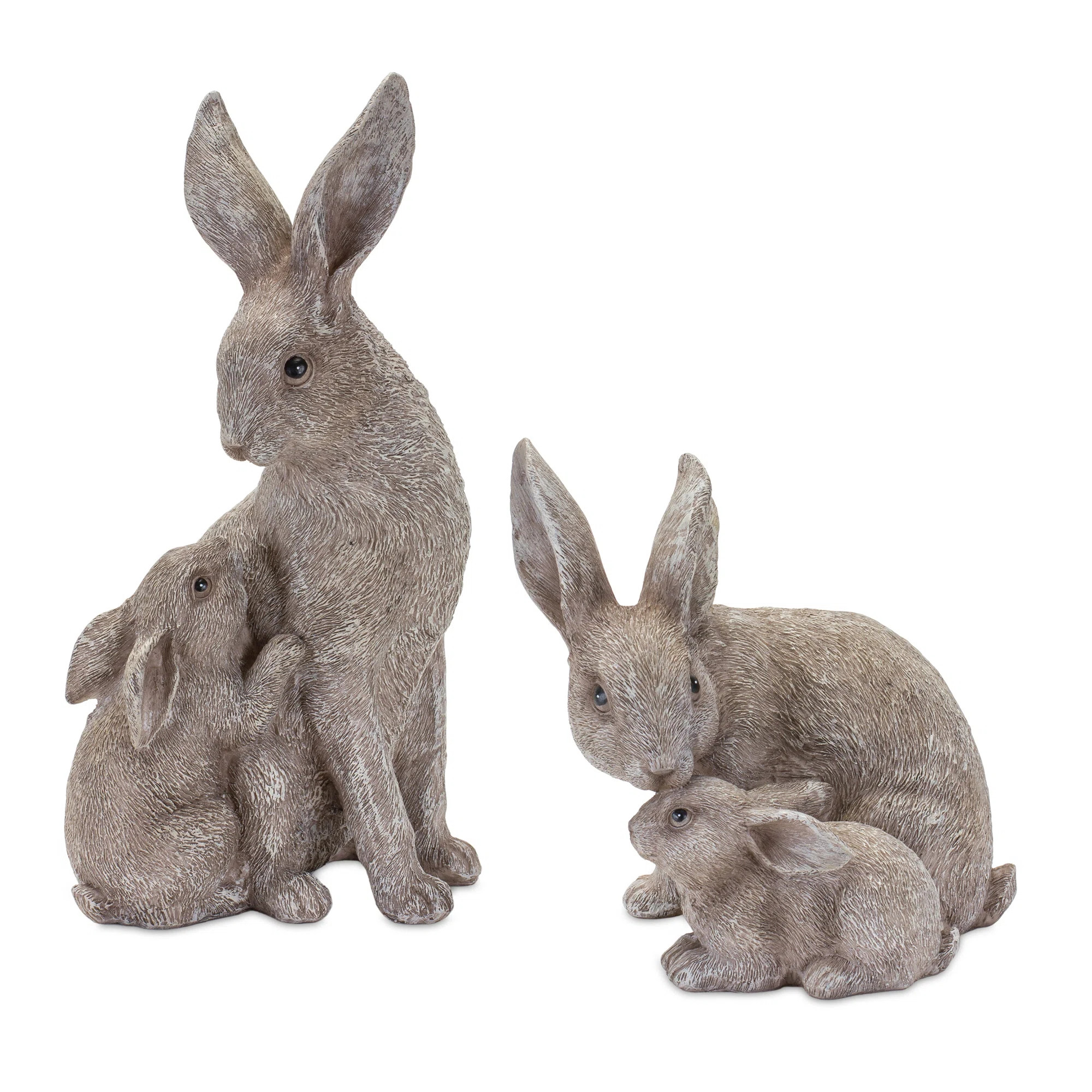 Laurel Foundry Modern Farmhouse Labelle 2 Piece Resin Rabbit with Bunny Set | Wayfair | Wayfair North America