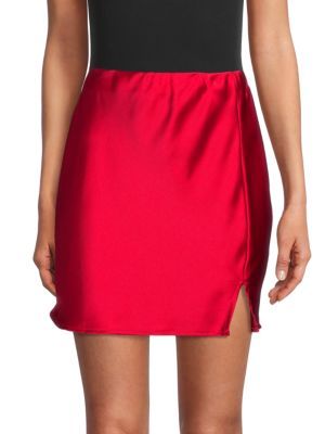Satin Mini Skirt | Saks Fifth Avenue OFF 5TH