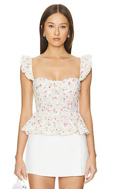 ASTR the Label Baylin Top in White & Red Floral from Revolve.com | Revolve Clothing (Global)