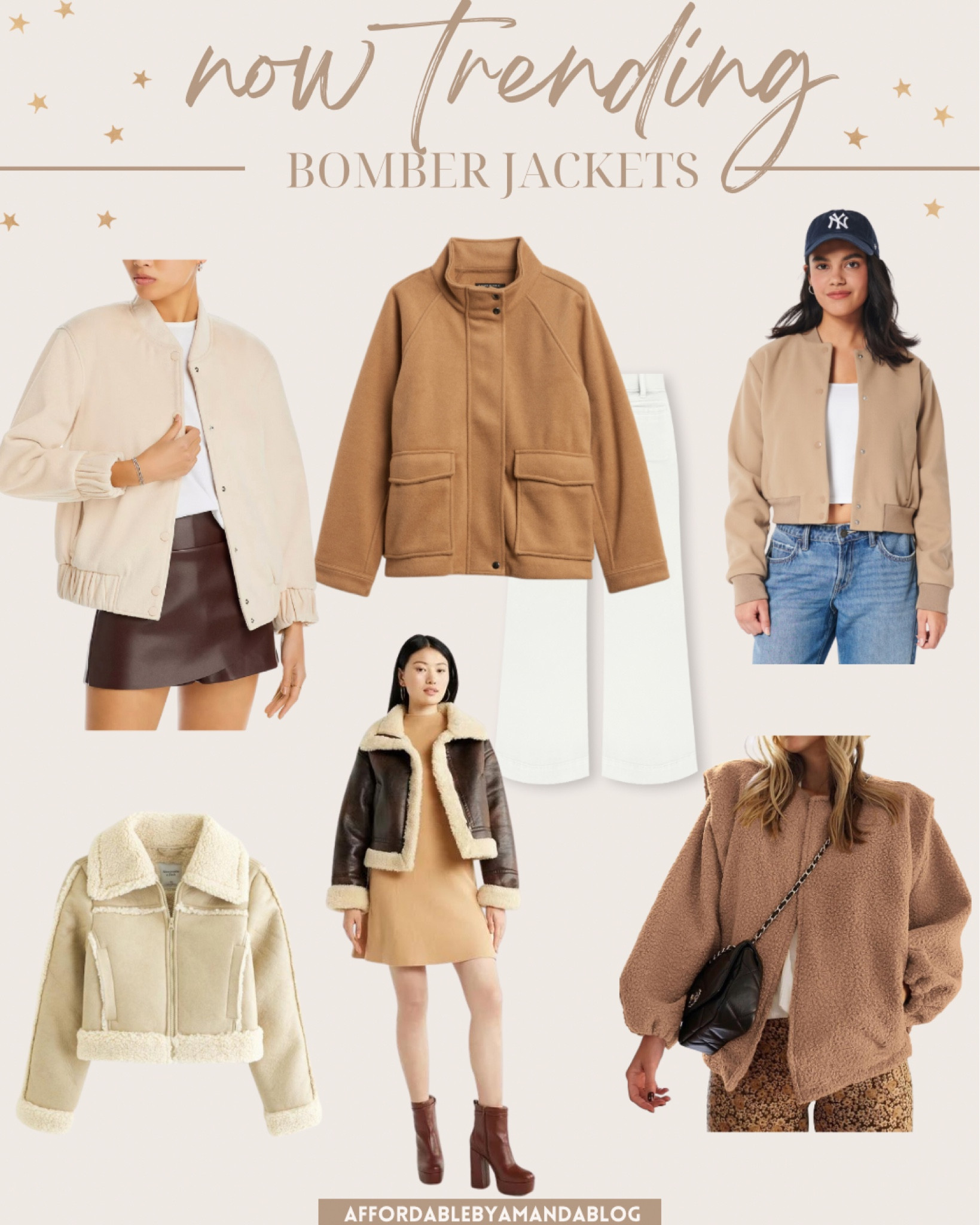 Bomber jackets 

#LTKstyletip #LTKSeasonal #LTKfindsunder50