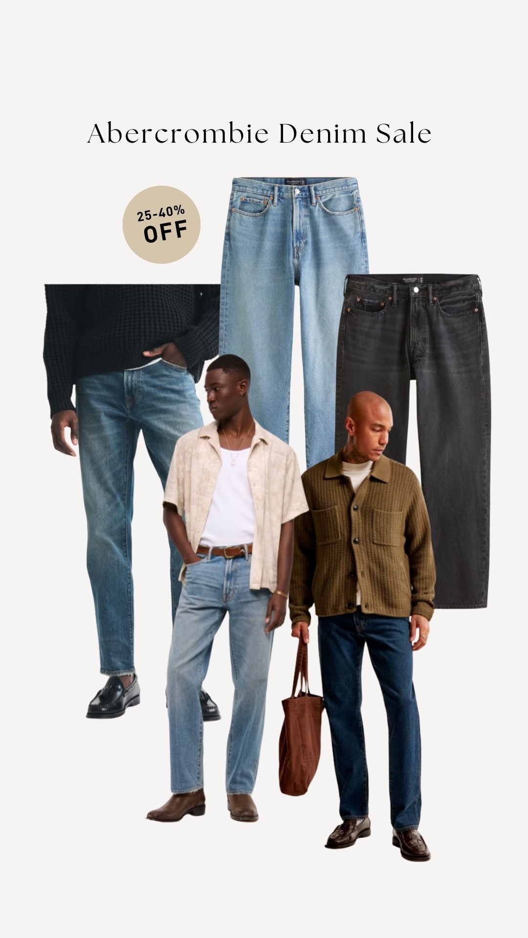 Stock up on jeans for yourself and your husband during this sale!! Up to 40% off denim