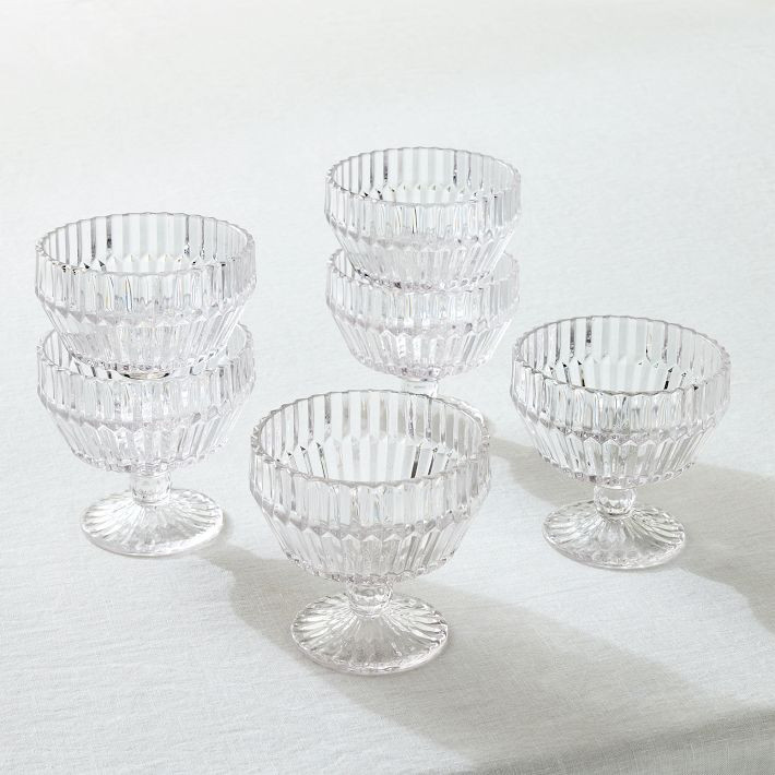 Archie Glass Coupes (Set of 4) | West Elm (US)