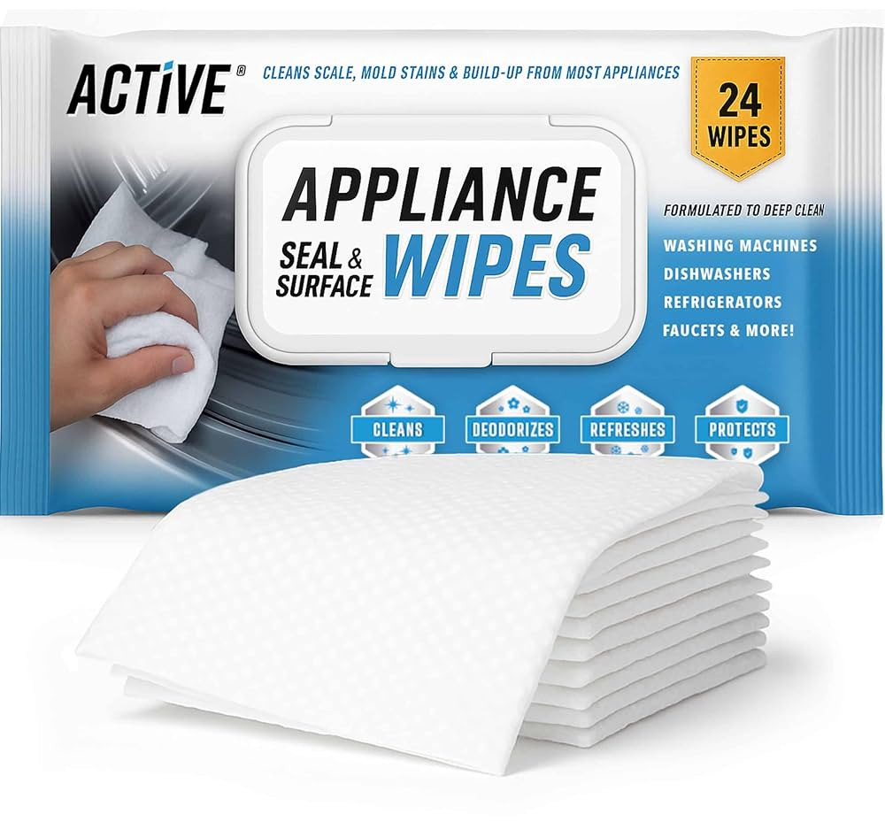 ACTIVE Home Appliance Surface Cleaner Wipes Heavy Duty Wipe for Cleaning Washing Machine, Dryer S... | Amazon (US)