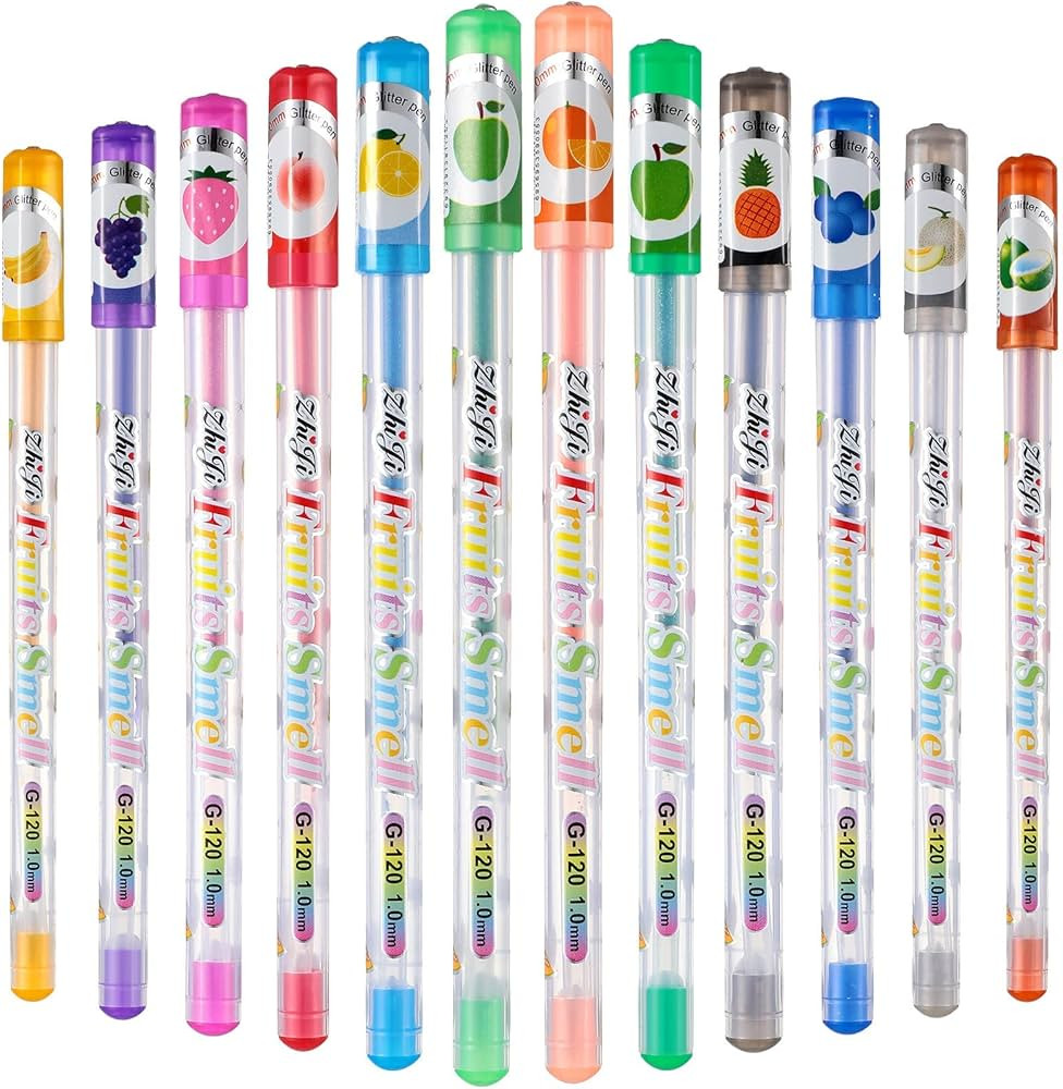 36 Pcs Scented Glitter Color Pen Multicolor Fun Pens Smooth Cute Writing Pen Stationary Kit Smell... | Amazon (US)