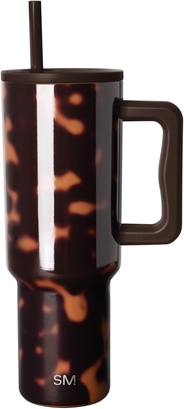 Simple Modern Tumbler with Handle and Straw | 40oz | Tortoise | Amazon (US)