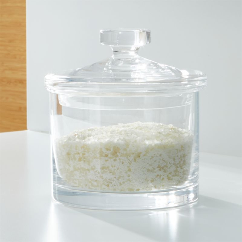 Medium Glass Canister + Reviews | Crate and Barrel | Crate & Barrel