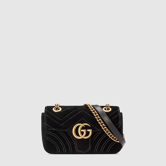 GG Marmont Mini-Tasche aus Samt | Gucci (EU)