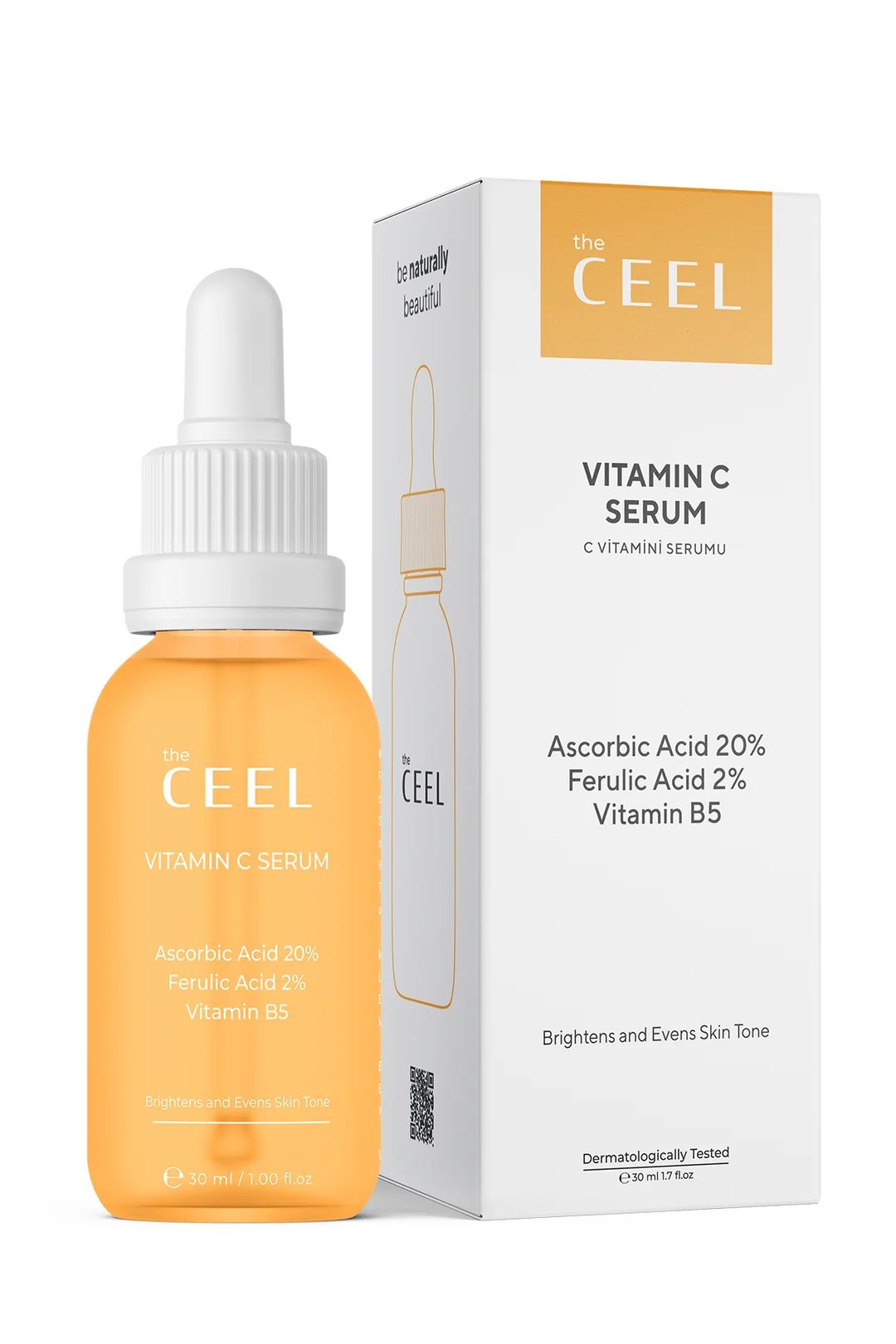 Anti-Blemish Brightening Vitamin C Serum (Glutathione, Ferulic Acid) 30 ml | THE CEEL