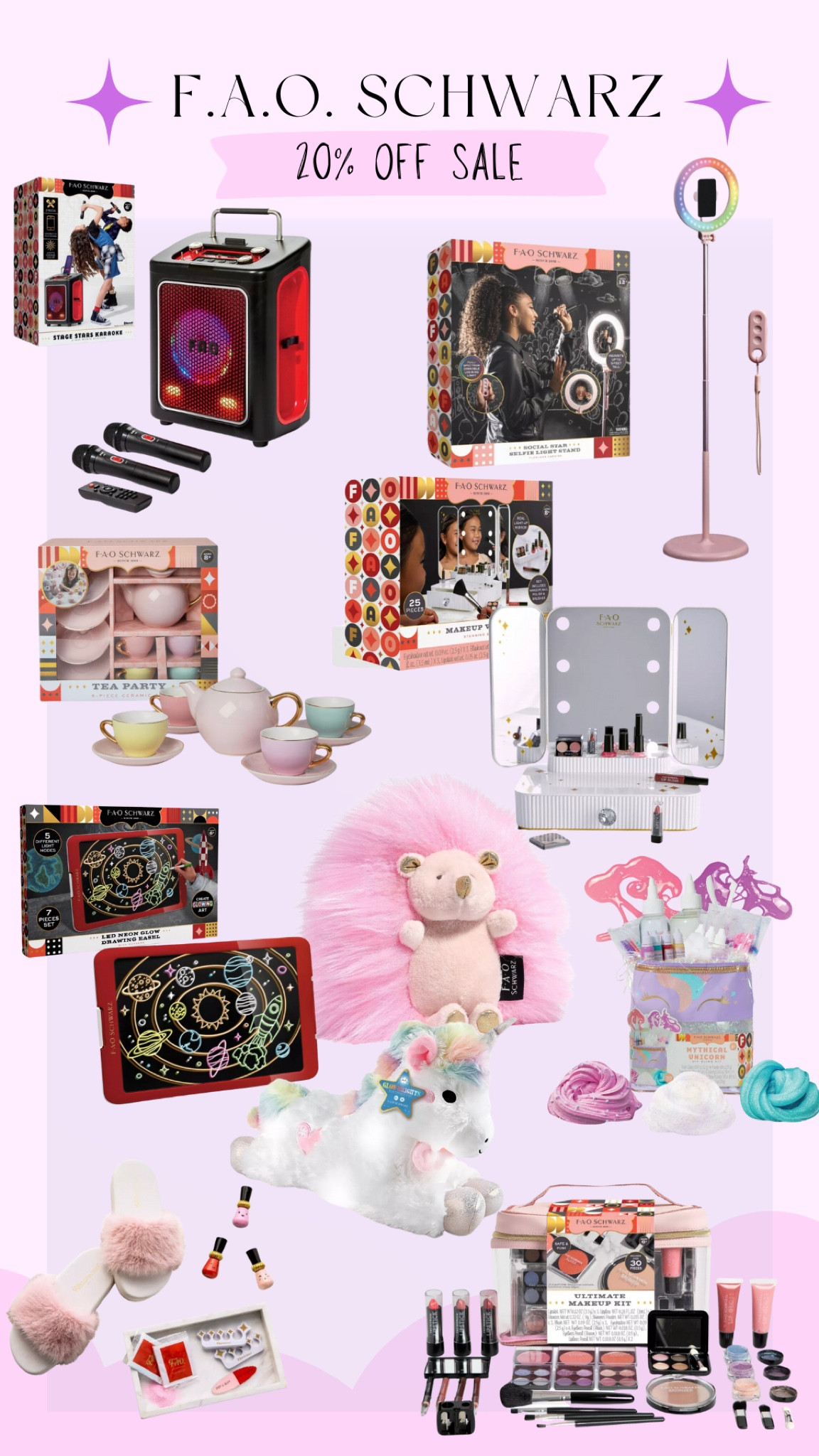 FAO Schwarz 20% off sale! 

#giftsforkids 

#LTKGiftGuide #LTKHoliday #LTKKids