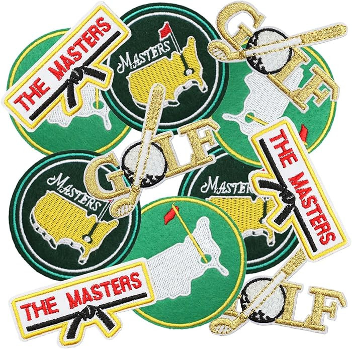 12pcs Golf Master Iron/Sew on Patches, Sport Themed Embroidered Applique, Cute Funny Decoration f... | Amazon (US)