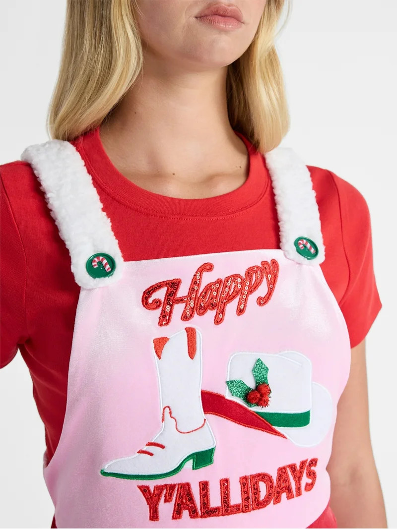 No Boundaries Western Holiday Jumpsuit, Women’s | Walmart (US)