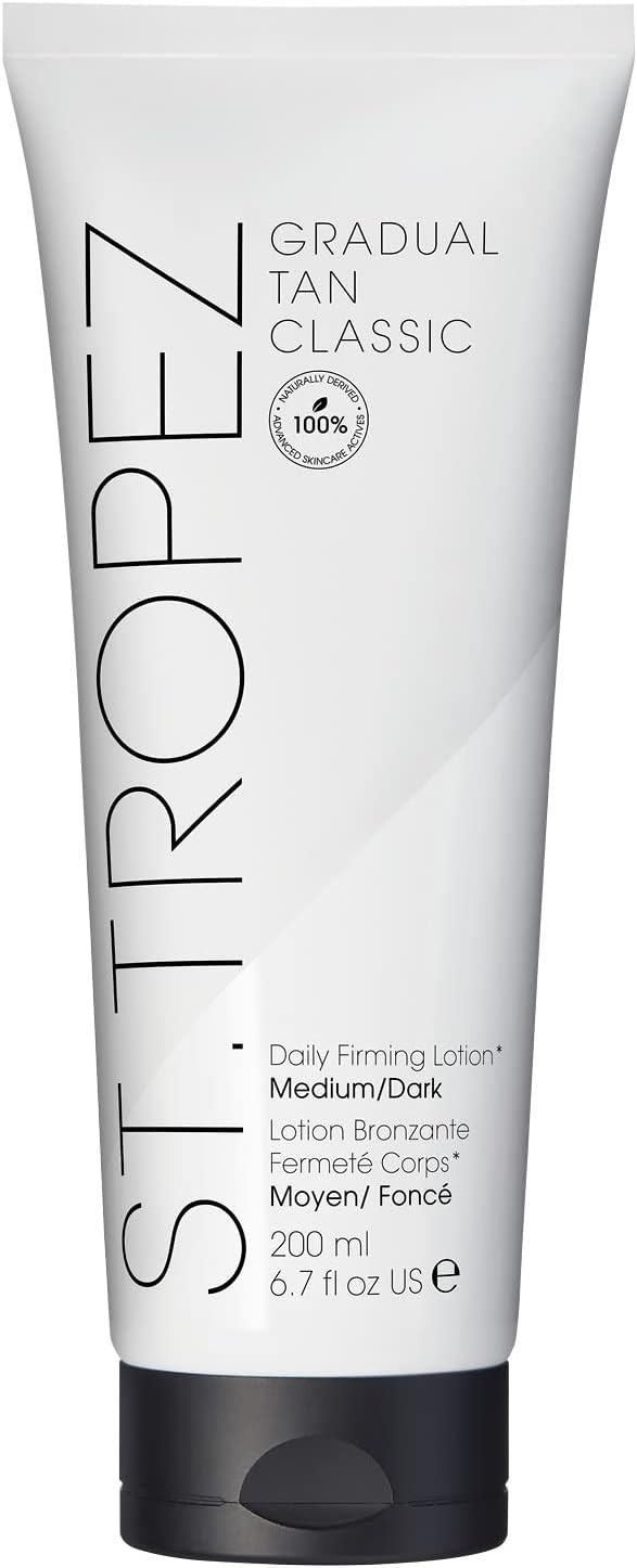 St.Tropez Gradual Tan Firming Lotion, Medium/ Dark Shade, Sun Kissed Glow Self Tan Moisturiser, 5... | Amazon (UK)
