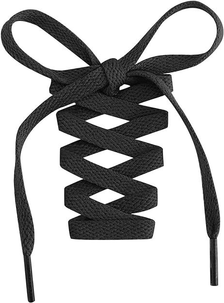 Flat Shoelaces 5/16" - 20 Colors in 36"-72" Shoe Laces For Sneakers | Amazon (US)