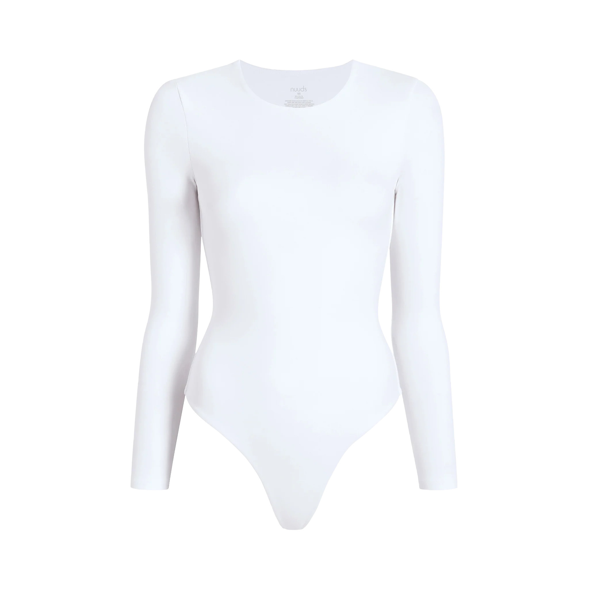 Women's Long Sleeve Crewneck Bodysuit | nuuds