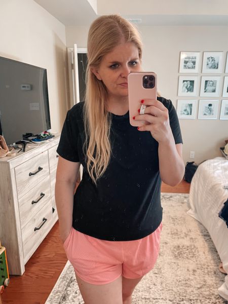 Love these basic athletic shorts for summer! Comes in SO many colors! I'm wearing the l and they are true to size. 

#LTKfit #LTKSeasonal #LTKunder50