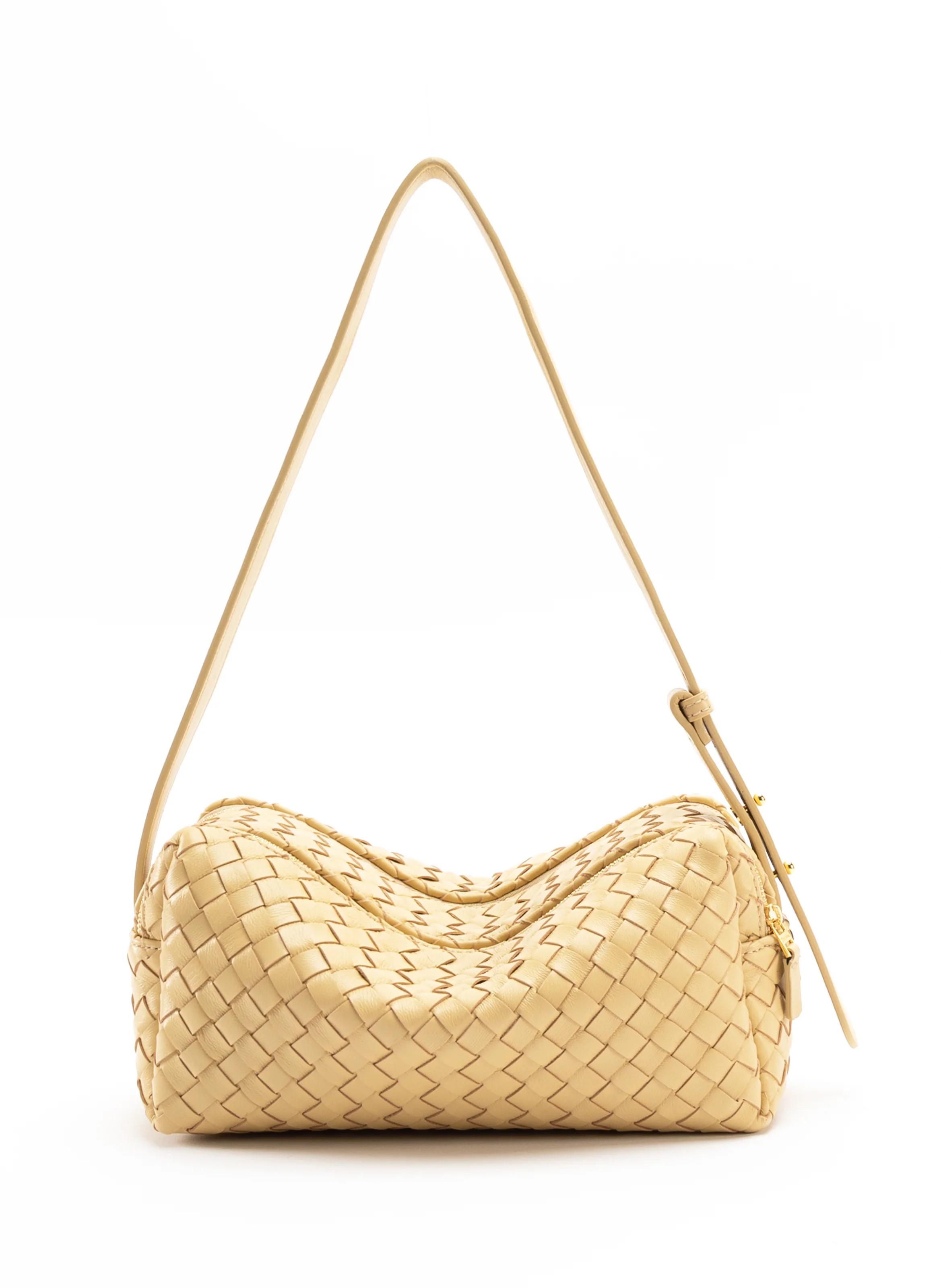 Trousse Woven Leather Butter - Summer Woven Bag - Elleme | Elleme