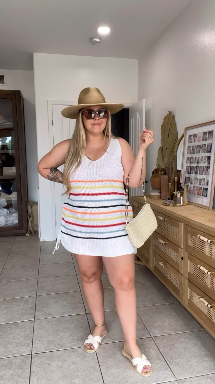 🌈 This is the cutest cover up EVER! & comes in sizes s-xxl, in 4 colors! Finding something like this as a midsize woman is so hard… and the fact that it’s on Amazon is 🥳

📏 I’m 5’4” / 32 pant / size 14 / XL
📏 swim suit size xl
📏 coverup size xl
📏 shoes size xl
👒 use code alexsis15 for a discountt

#LTKmidsize #LTKfindsunder50 #LTKSeasonal