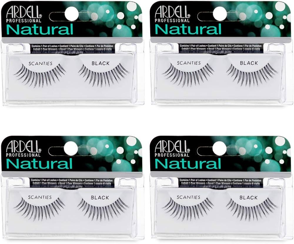 Ardell Natural Lashes False Eyelashes Scanties Black (4 pack) | Amazon (US)