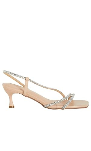 City Chic Women's Slingback - Party, NUDE/SILVER, 12W | Amazon (US)