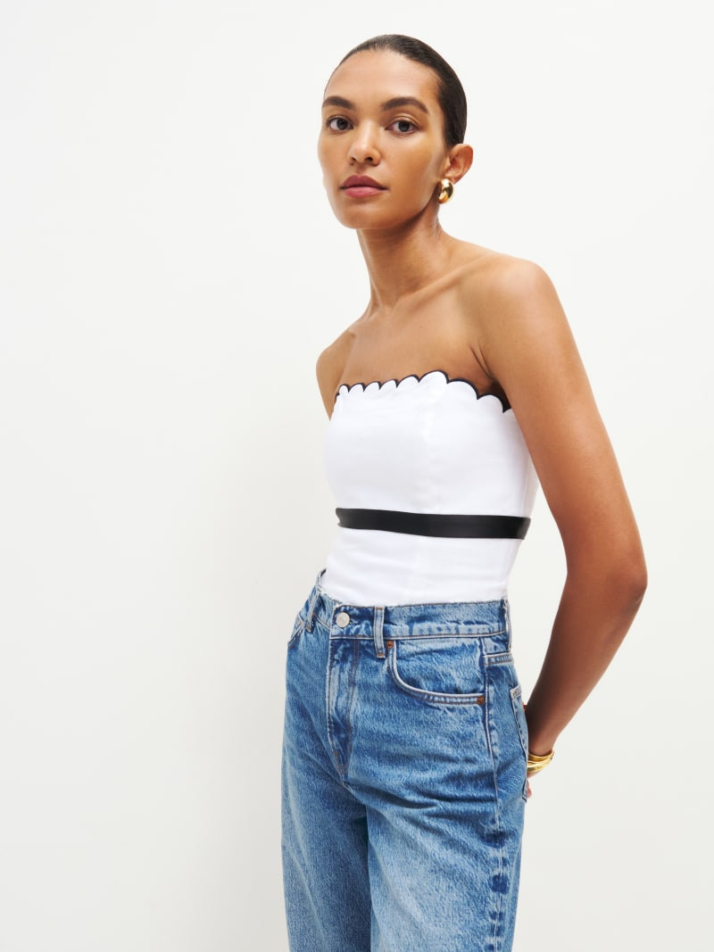 Evelyn Linen Top | Reformation (Global)