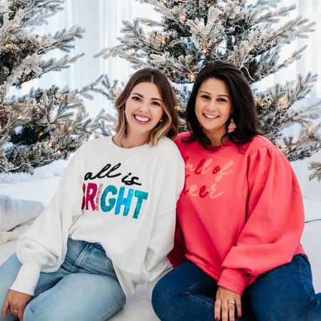 Ultra Soft Chenille and Sequin Christmas Sweatshirts 

#ad / #augustbleu / Christmas sweatshirt / Christmas pullover / holiday shirt / Christmas graphic sweatshirt / holiday graphic tee / all is bright / full of cheer / midsize fashion / shop small / holiday style / Christmas style / puff sleeve pullover / puffy sleeve 

#LTKHoliday #LTKSeasonal #LTKfindsunder100