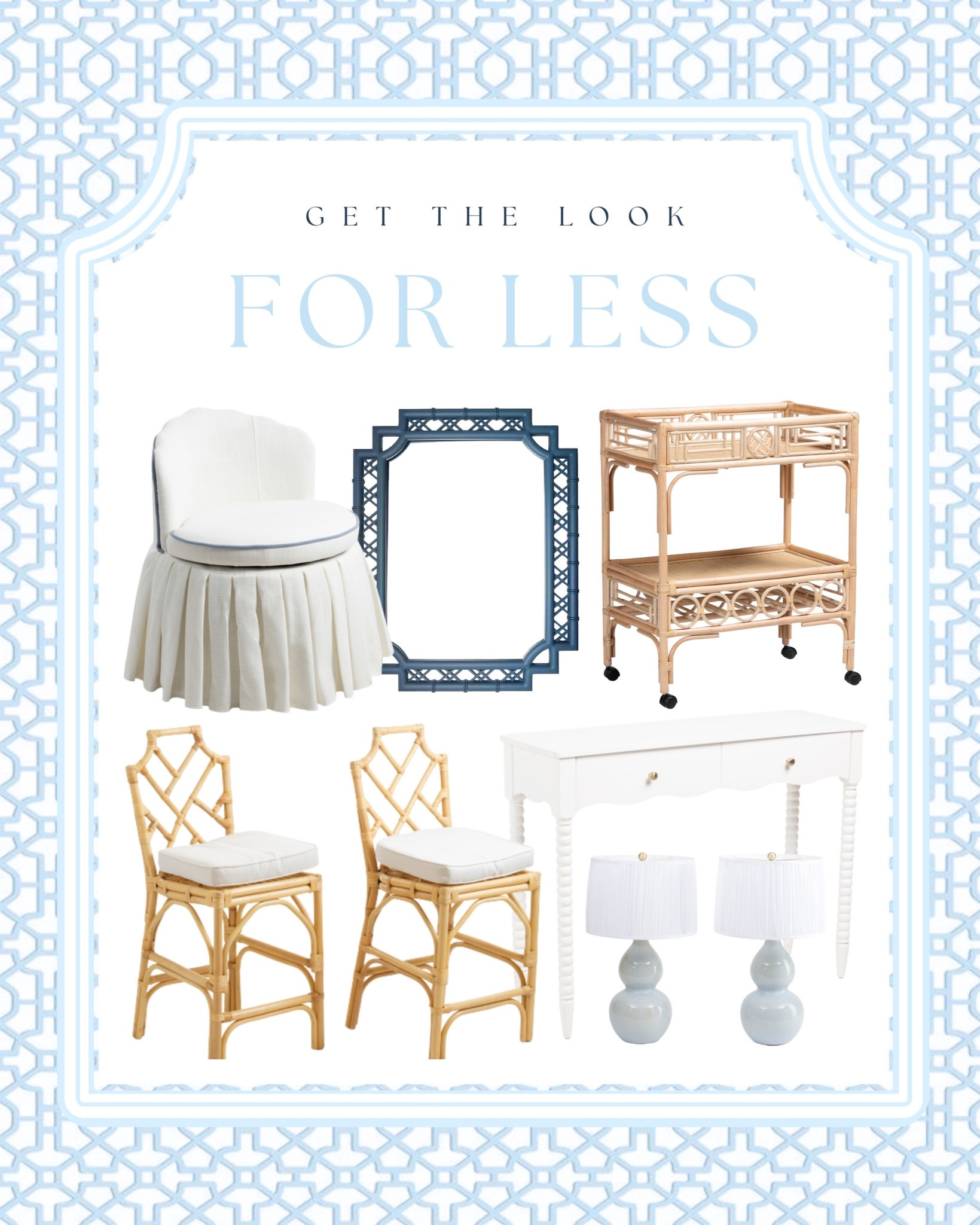 Major home look for less finds!! Chippendale style 

#LTKHome #LTKSaleAlert