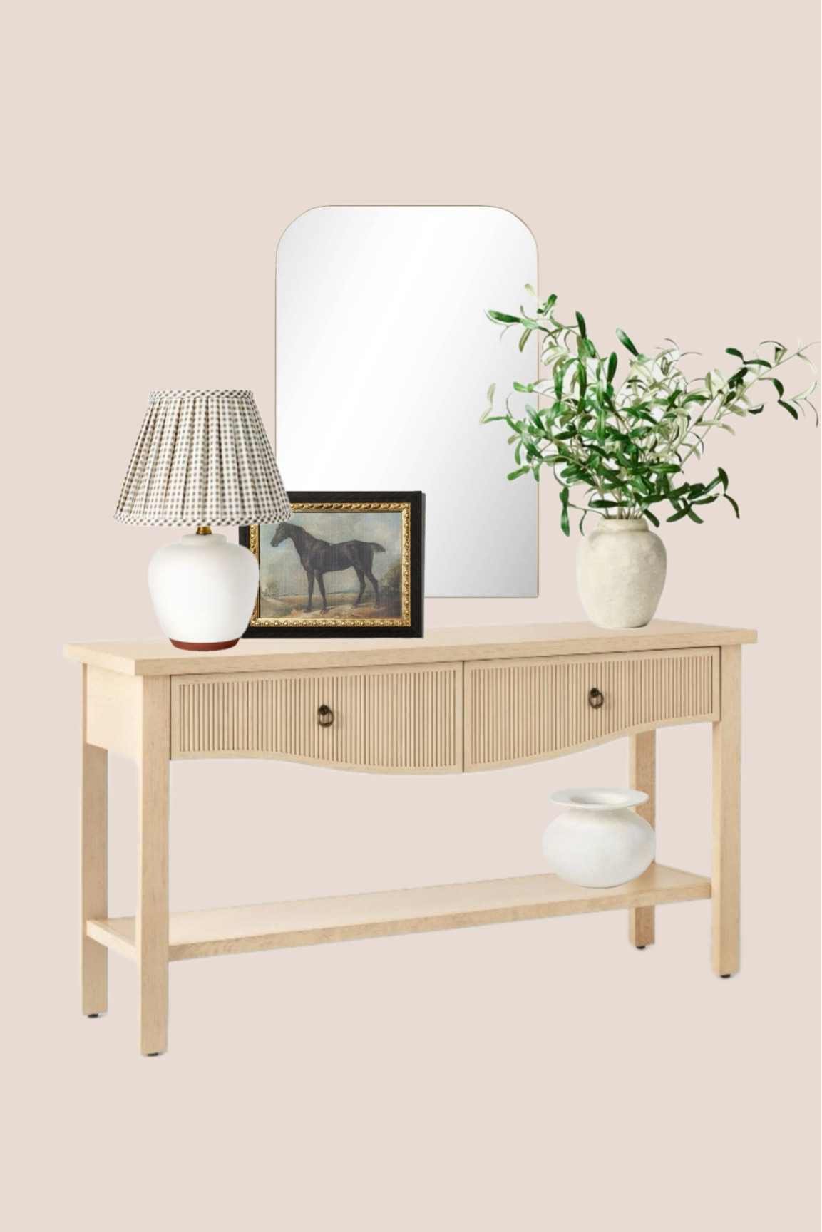 Obsessed with this stunning console table from the Studio McGee Spring Collection at Target. It’s 60” and I love the curved silhouette 🤩

#LTKSeasonal #LTKHome