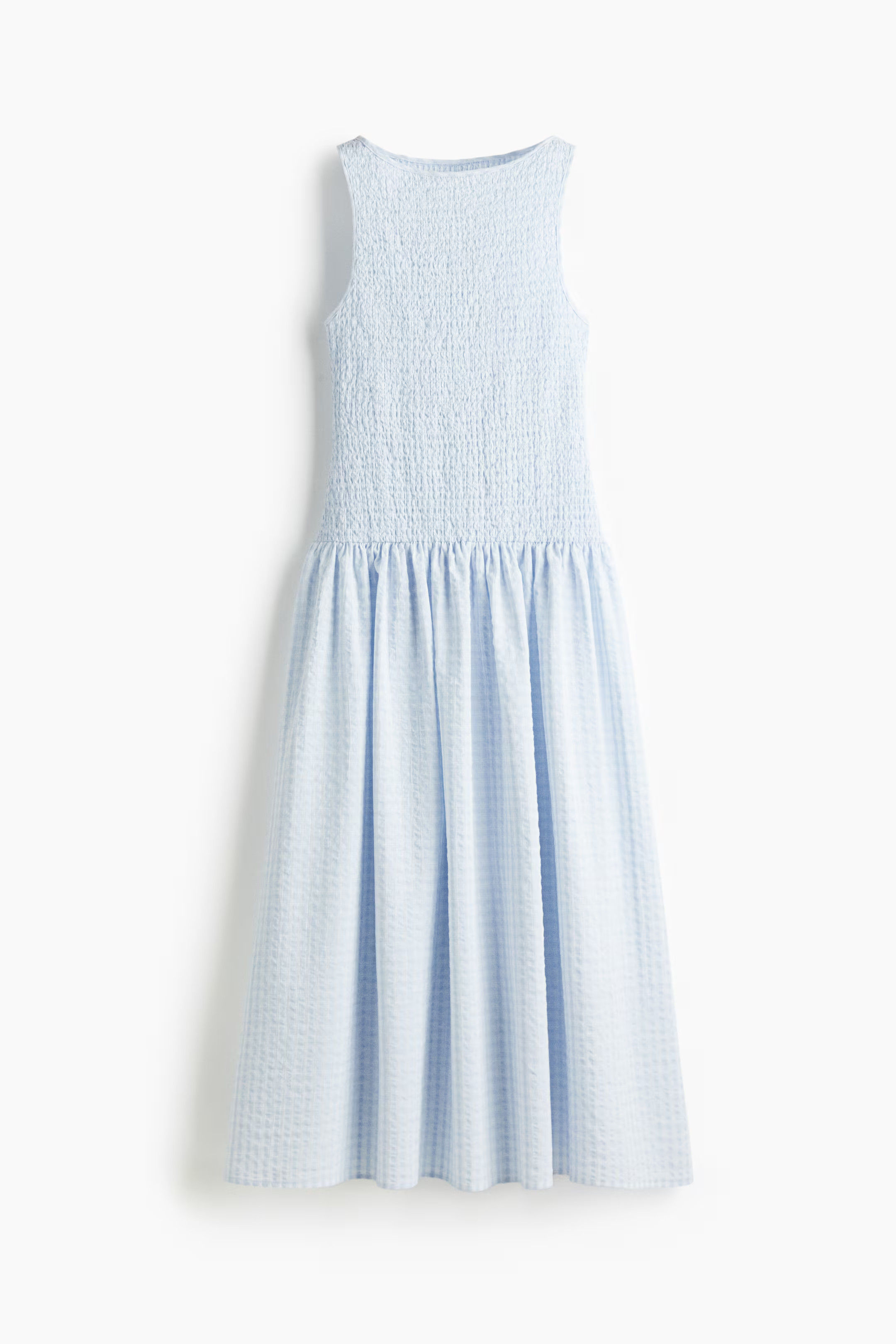 Smocked seersucker dress | H&M (UK, MY, IN, SG, PH, TW, HK)