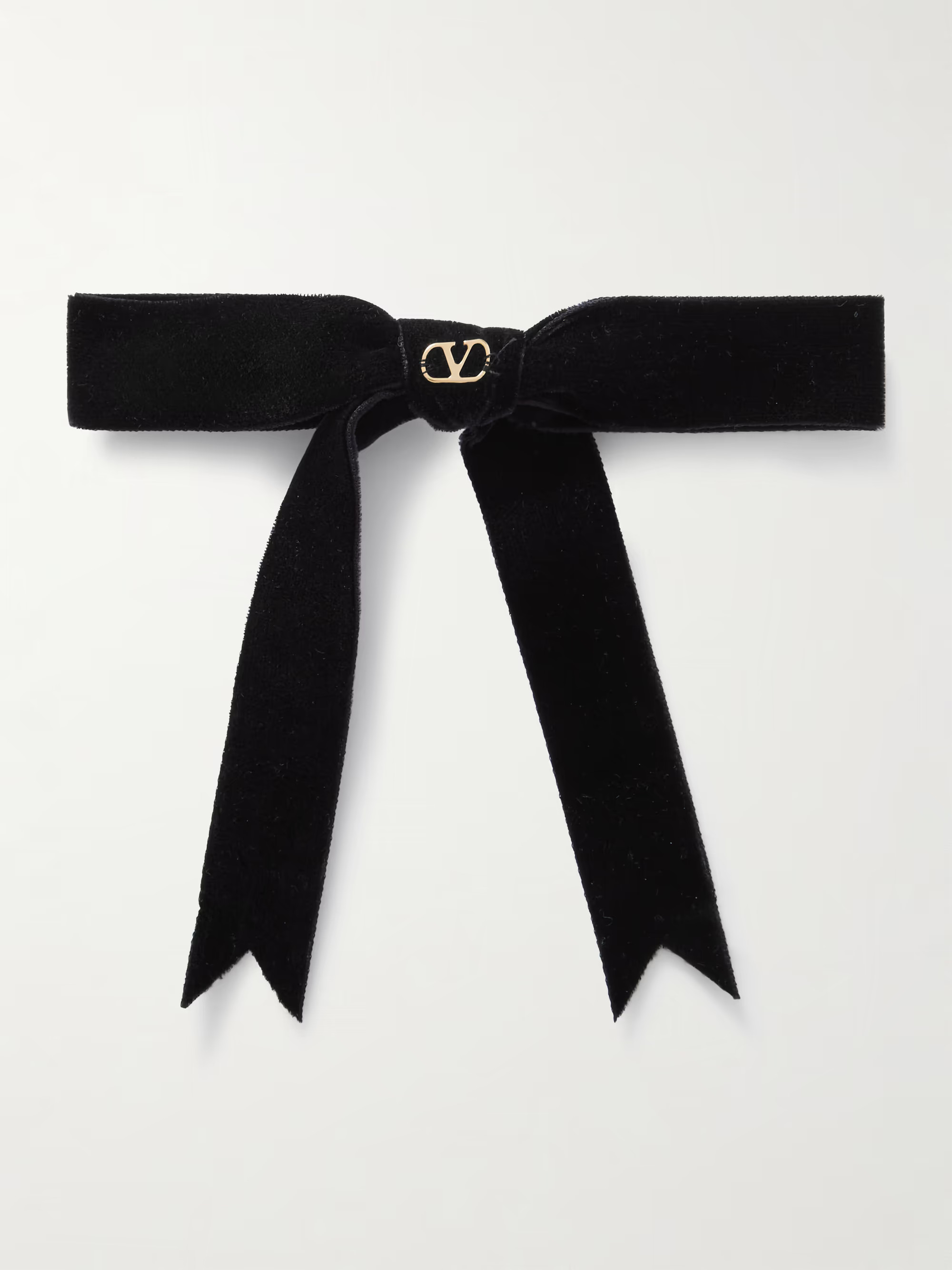 Silk-velvet bow hair clip | NET-A-PORTER (UK & EU)