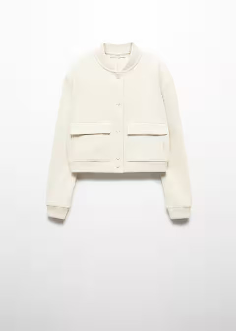 Cotton bomber jacket -  Women | Mango United Kingdom | MANGO (UK)