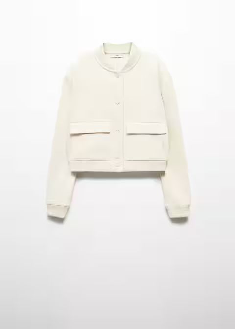 Cotton bomber jacket -  Women | Mango United Kingdom | MANGO (UK)