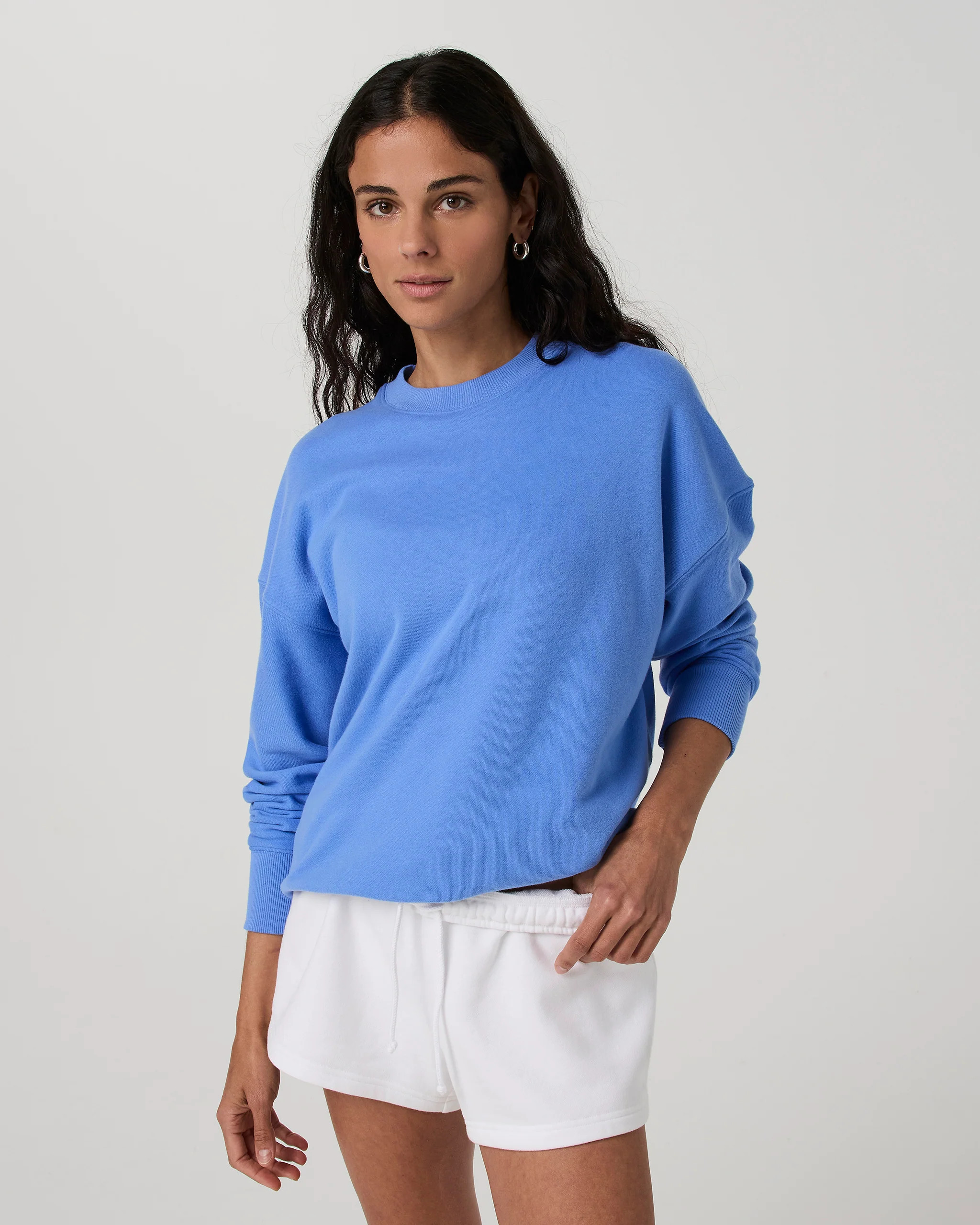 Sedona Weekender Crew – Women's Riviera Blue Pullover – Vuori | Vuori Clothing (US & Canada)