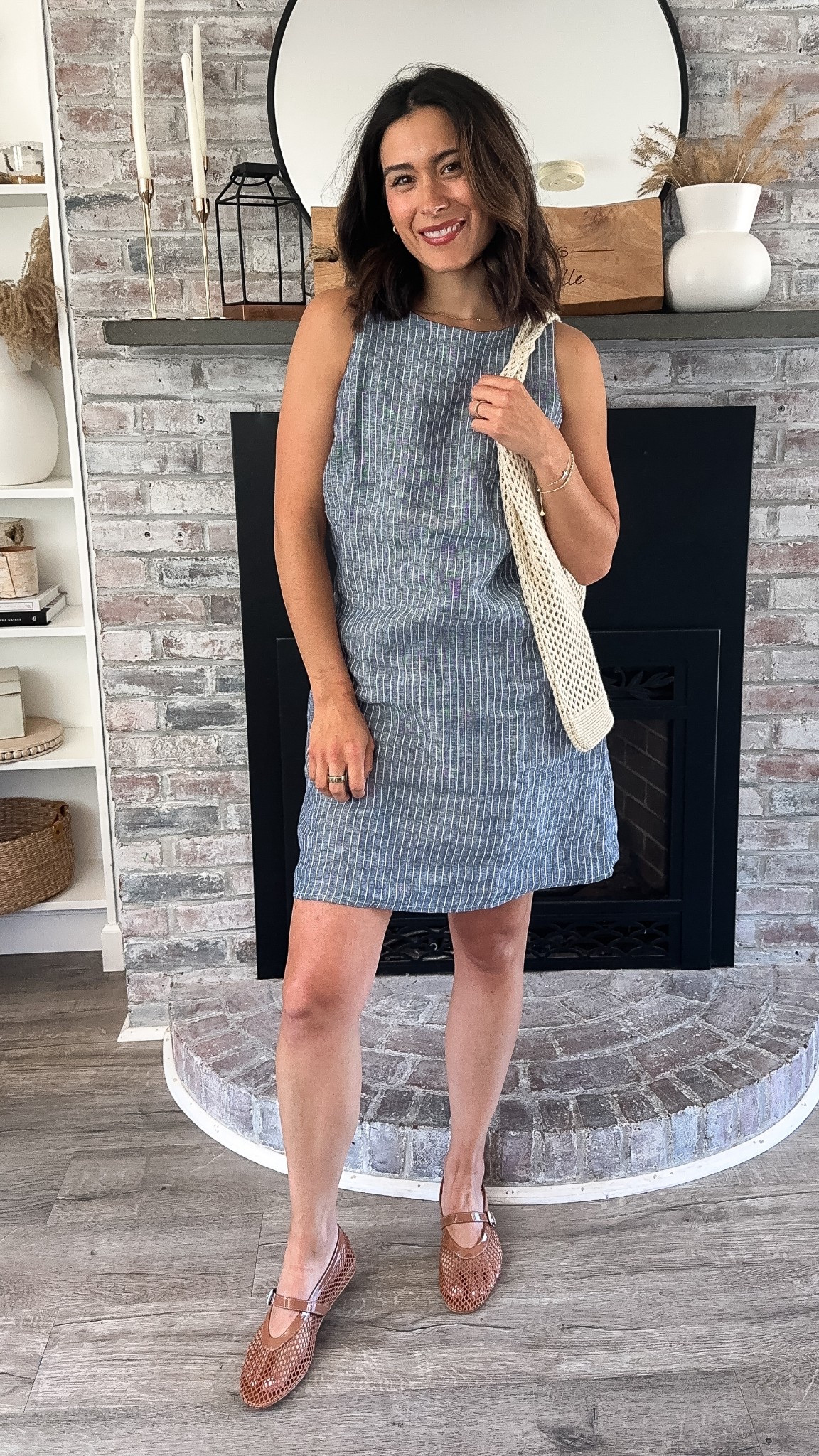 Stripe linen dress from Quince. Wearing a size small  

#LTKStyleTip #LTKFindsUnder100 #LTKFindsUnder50