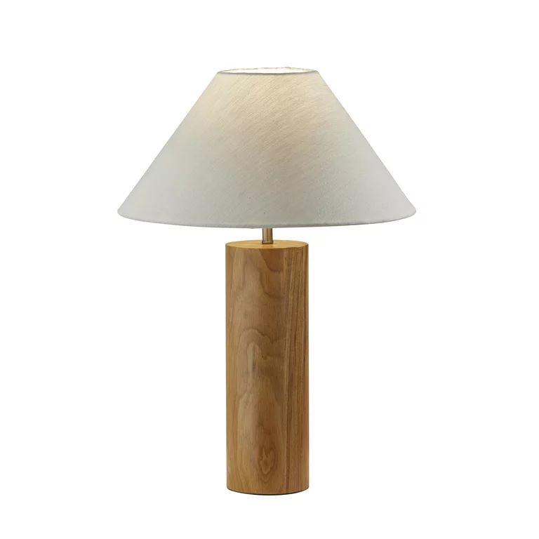 Adesso Martin Table Lamp, Natural Oak Wood with Antique Brass Accent | Walmart (US)