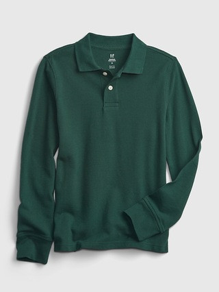 Kids 100% Organic Cotton Uniform Polo Shirt | Gap (US)