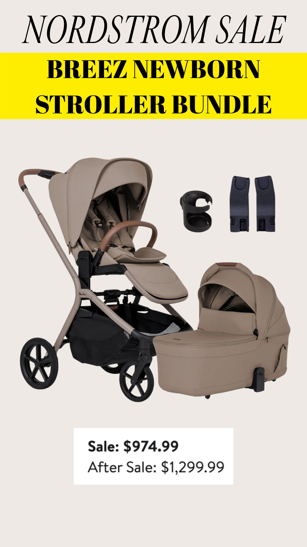 Here's a preview of an incredible Nordstrom Anniversary Sale find! I recently got this stroller and bassinet bundle, which I love!

Look at how great this sale price is! It’s available to shop starting on July 18th! ✨

Sharing all of the NSALE shopping dates below. ✨ 

Icons: 7/14-7/17
Ambassadors: 7/15-7/17
Influencers: 7/16-7/17
Everyone: 7/18-8/9

#LTKSaleAlert #LTKBaby #LTKBump