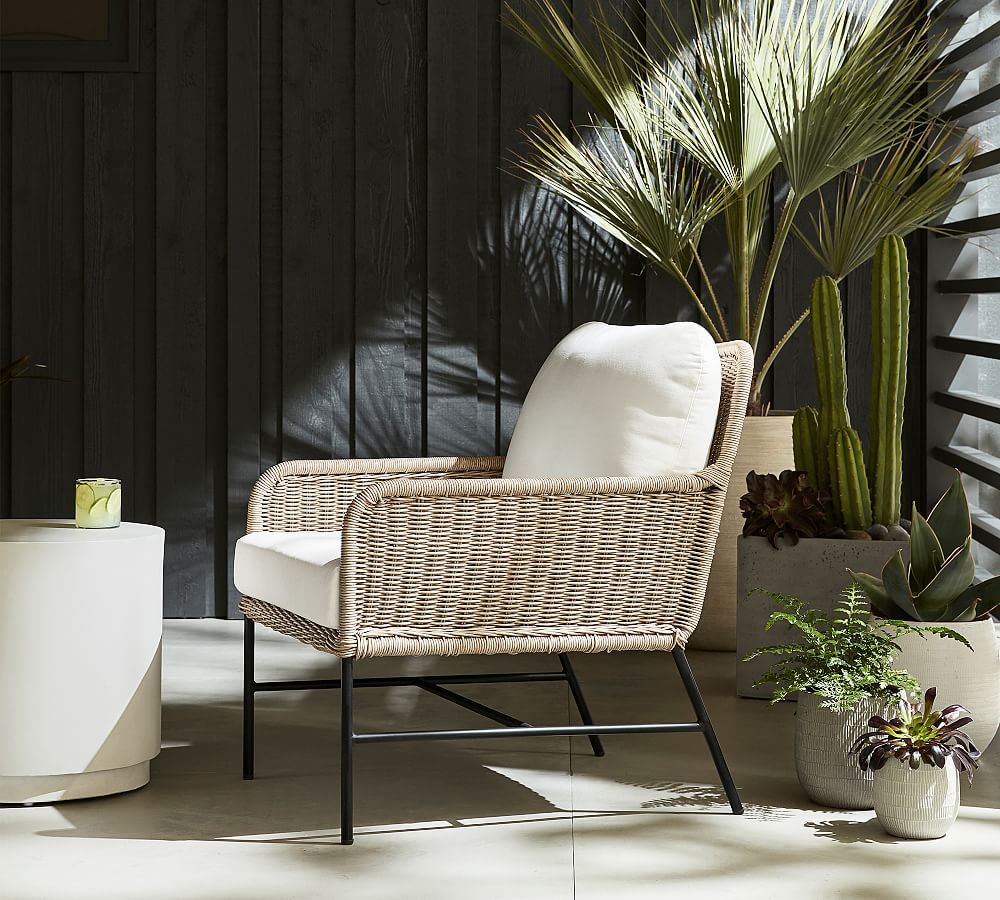 Tulum Outdoor Lounge Chair | Pottery Barn (US)